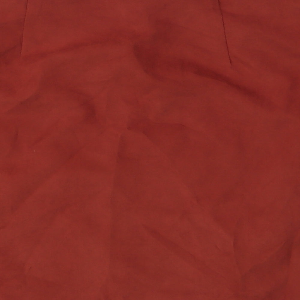 Atmosphere Womens Orange  Polyester A-Line Skirt Size 14   Zip