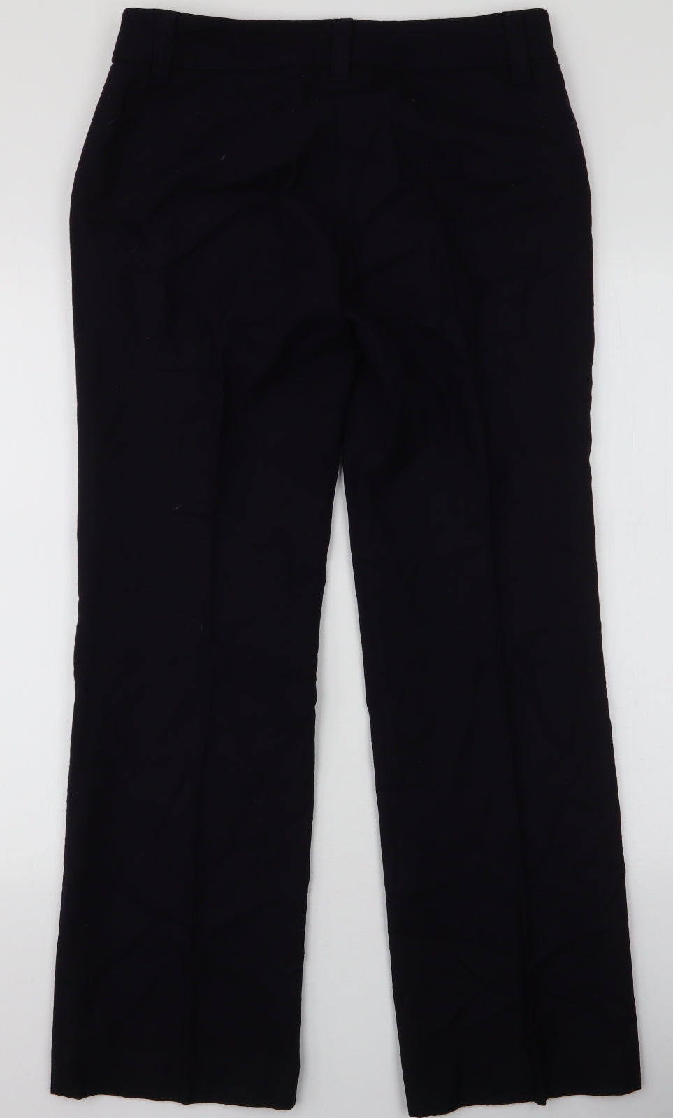 Boden Womens Blue  Wool Trousers  Size 10 L31 in Regular Zip