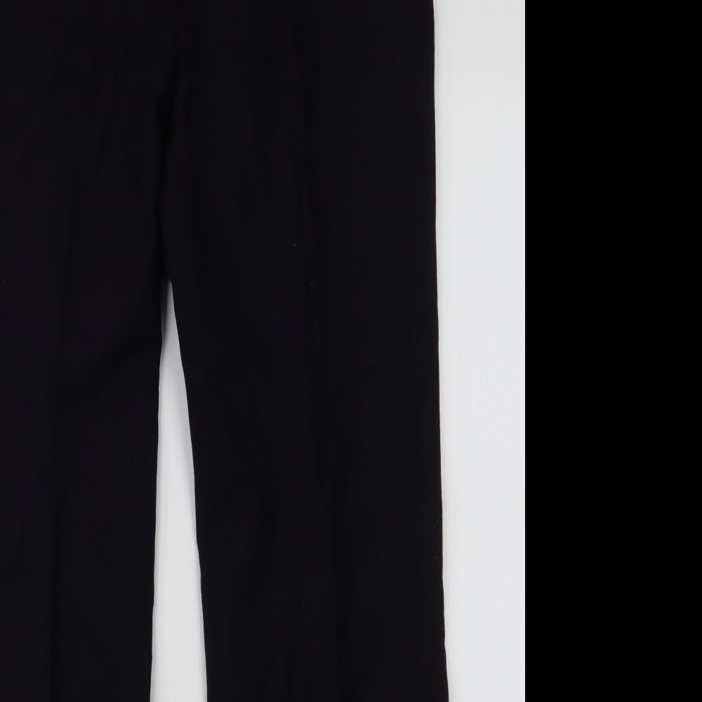 Boden Womens Blue  Wool Trousers  Size 10 L31 in Regular Zip