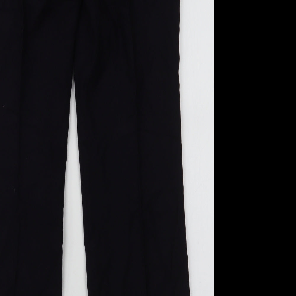 Boden Womens Blue  Wool Trousers  Size 10 L31 in Regular Zip
