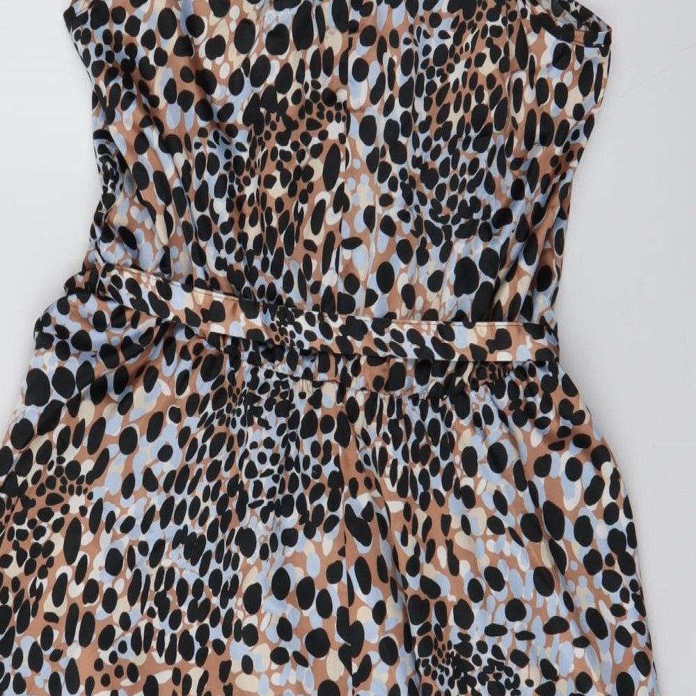 George Womens Multicoloured Polka Dot Polyester Trapeze & Swing  Size 14  Halter Tie