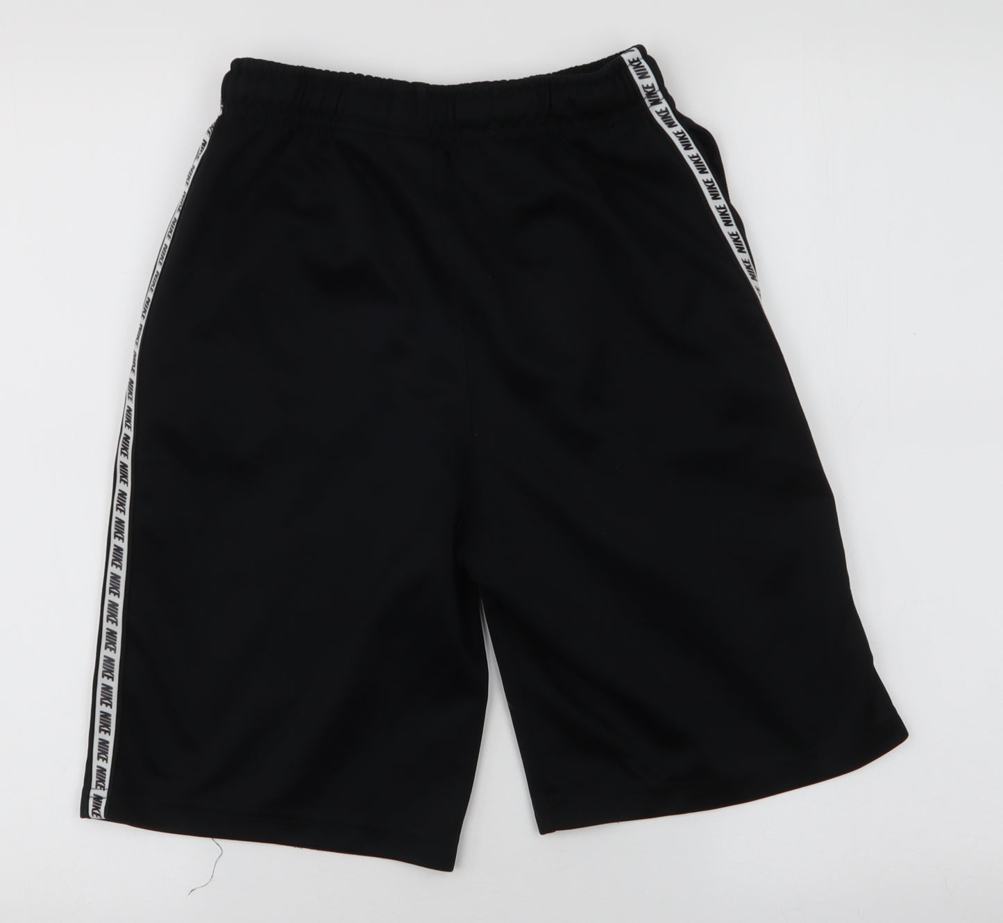 Nike Boys Black  Polyester Sweat Shorts Size 14-15 Years  Regular Drawstring