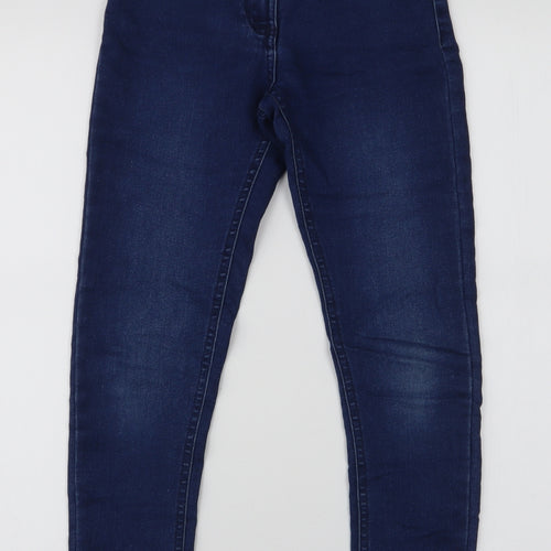 Dunnes Stores Boys Blue  Cotton Skinny Jeans Size 9 Months  Slim Zip