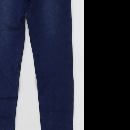 Dunnes Stores Boys Blue  Cotton Skinny Jeans Size 9 Months  Slim Zip