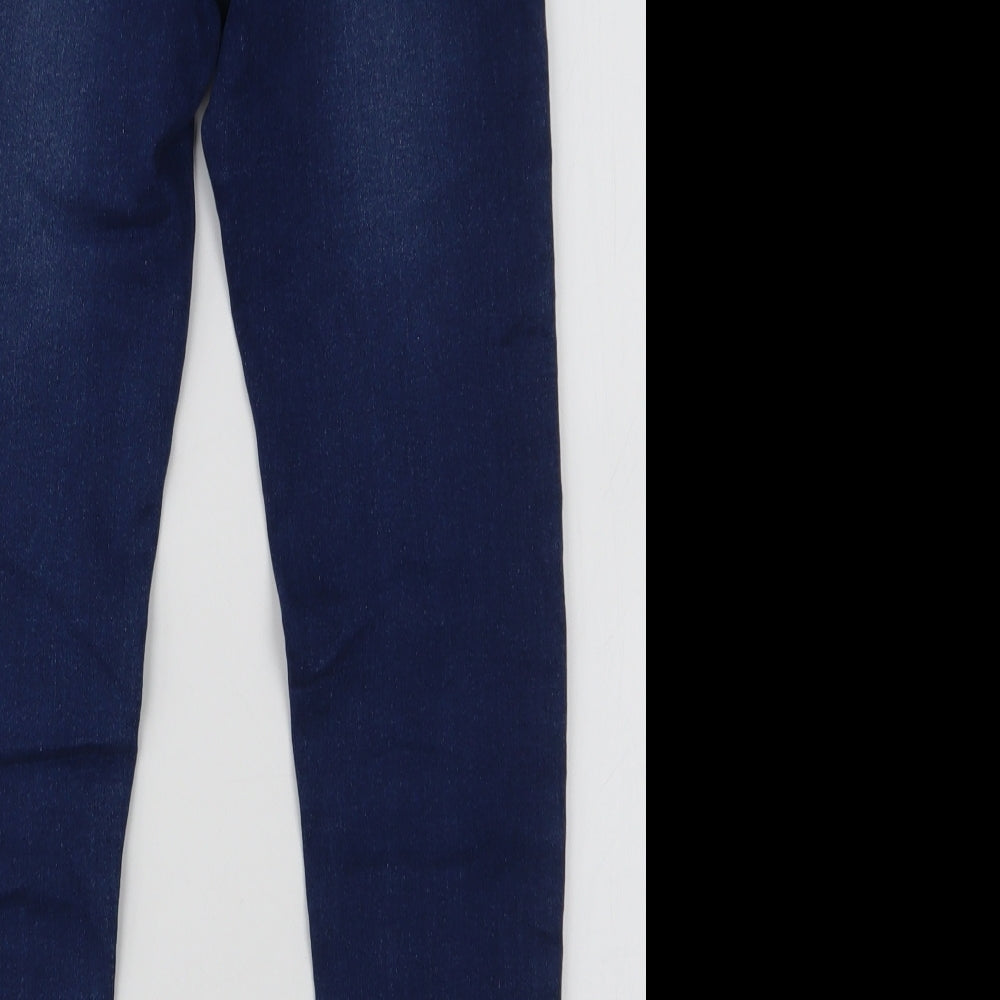 Dunnes Stores Boys Blue  Cotton Skinny Jeans Size 9 Months  Slim Zip