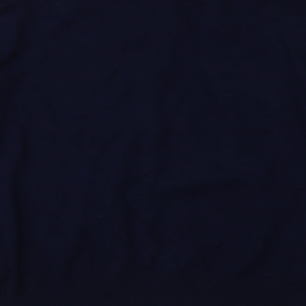 Dunnes Stores Womens Blue Round Neck  Viscose Cardigan Jumper Size 14