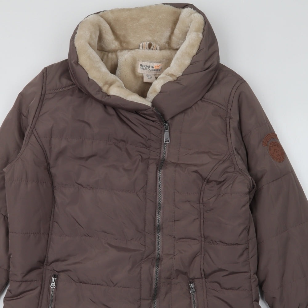 Regatta Womens Brown   Parka Coat Size 16  Zip