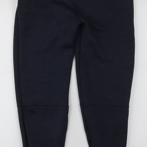adidas Mens Blue  Polyester Jogger Trousers Size S L27 in Slim