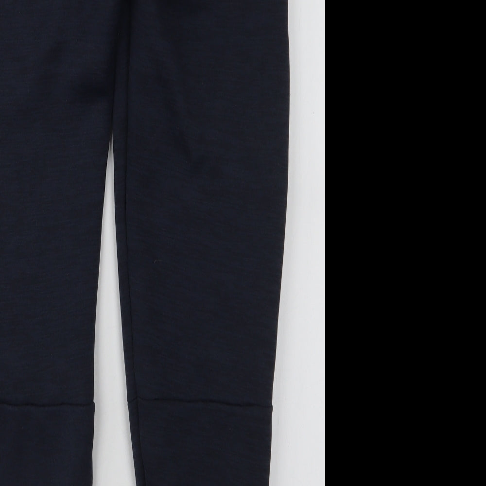 adidas Mens Blue  Polyester Jogger Trousers Size S L27 in Slim