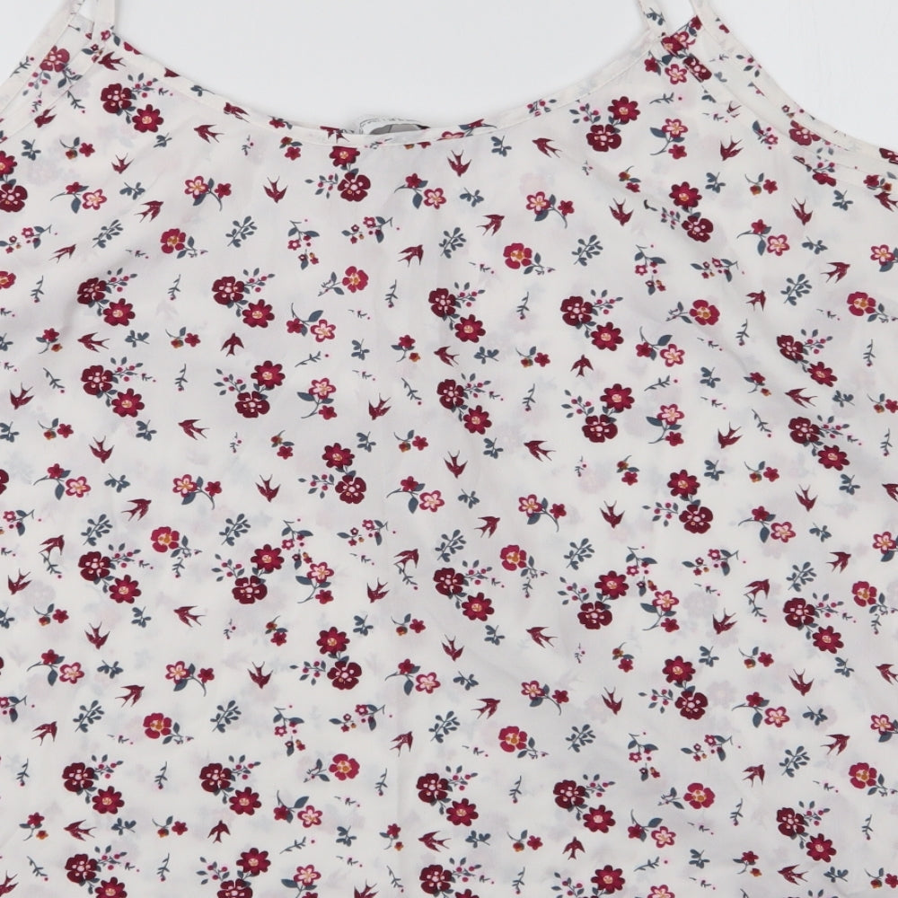 Capsule Womens Multicoloured Floral Polyester Basic Blouse Size 22 Round Neck