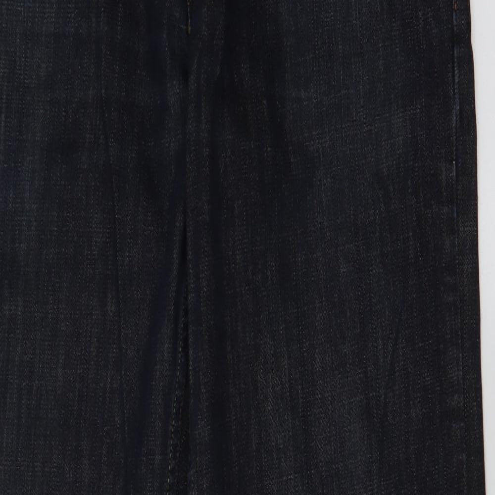 NEXT Mens Blue  Cotton Straight Jeans Size 34 in L32 in Regular Zip