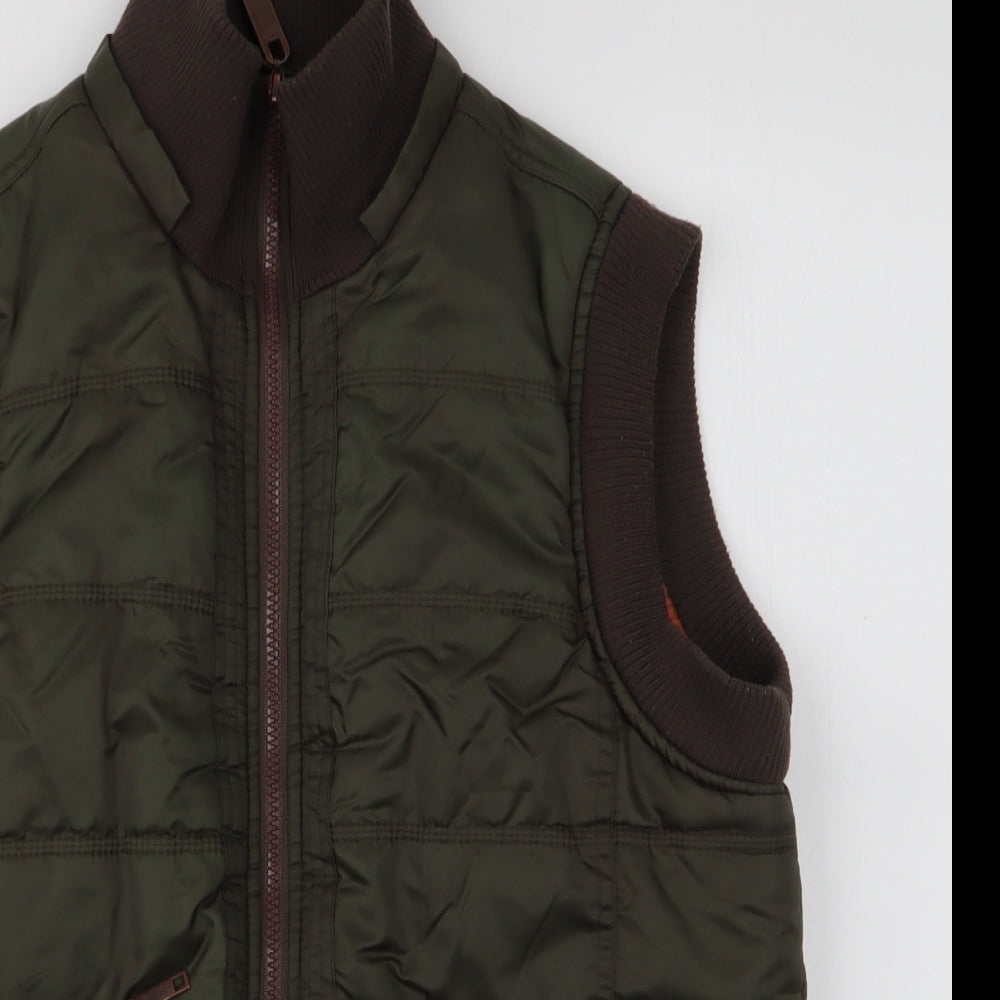 Discovery Mens Green   Gilet Coat Size XL  Zip