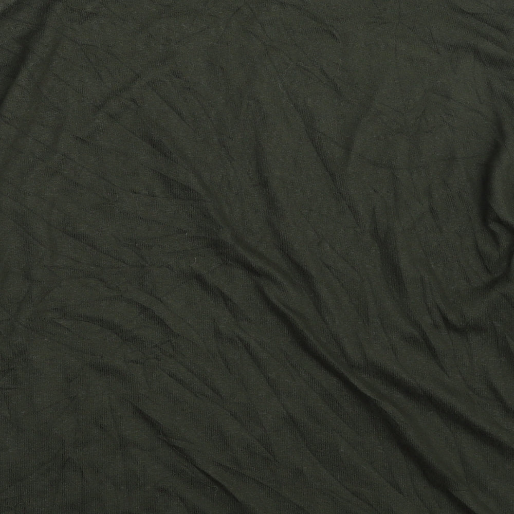 FreeQuent Womens Green High Neck  Viscose Pullover Jumper Size L