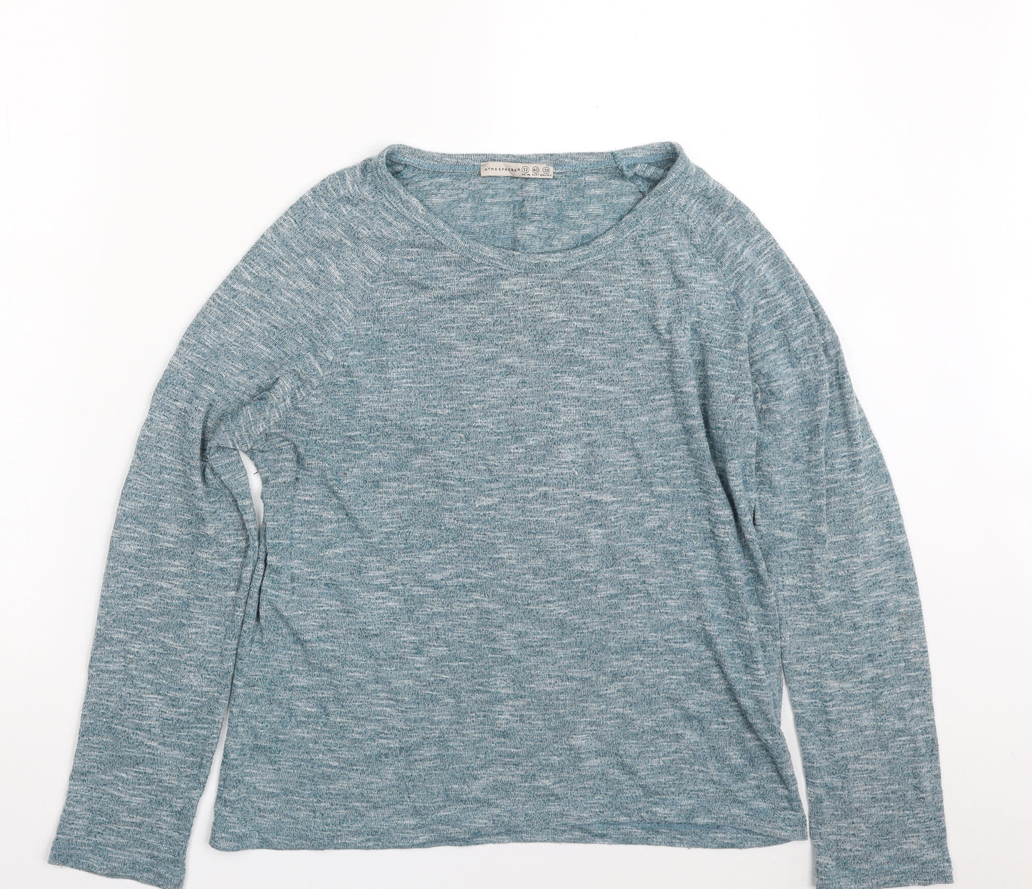 Atmosphere Womens Blue Boat Neck  Viscose Pullover Jumper Size 12