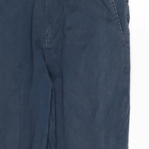 F&F Mens Blue  Cotton Trousers  Size 36 in L30 in Regular Zip