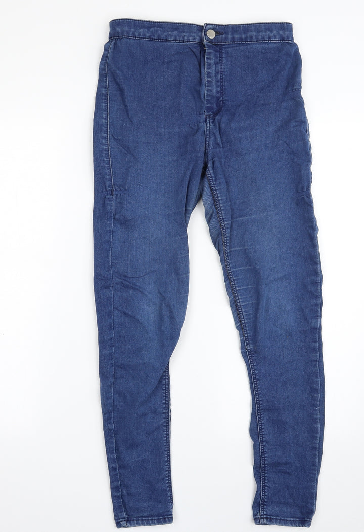 Topshop Womens Blue Cotton Jegging Jeans Size 28 in L26 in Slim