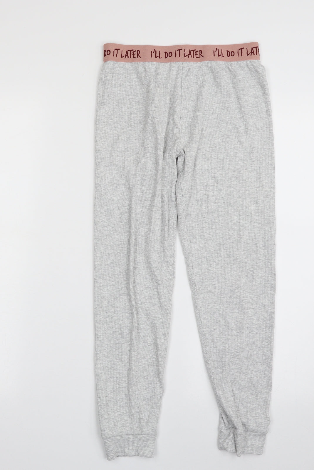 Marks and Spencer Girls Grey  Cotton Jegging Trousers Size 11-12 Years  Regular  - I'll do it later