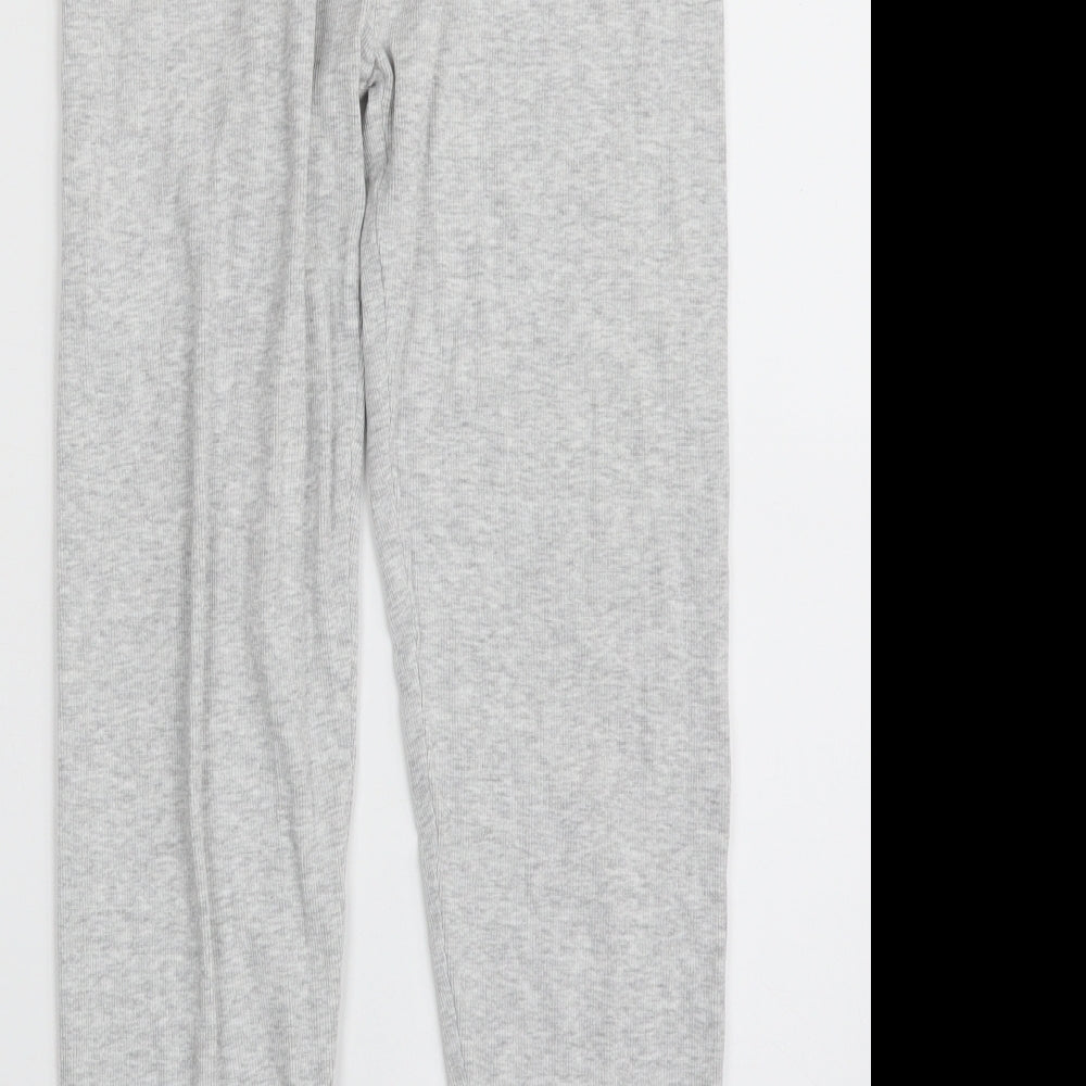 Marks and Spencer Girls Grey  Cotton Jegging Trousers Size 11-12 Years  Regular  - I'll do it later