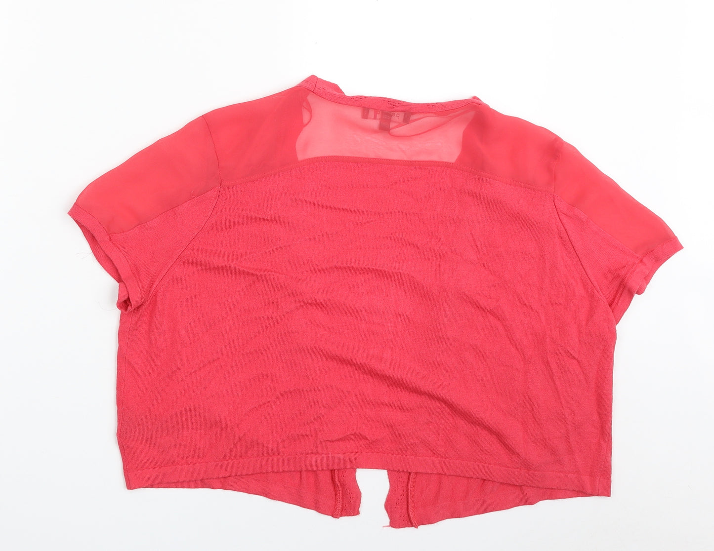 Per Una Womens Pink V-Neck  Viscose Cardigan Jumper Size 16