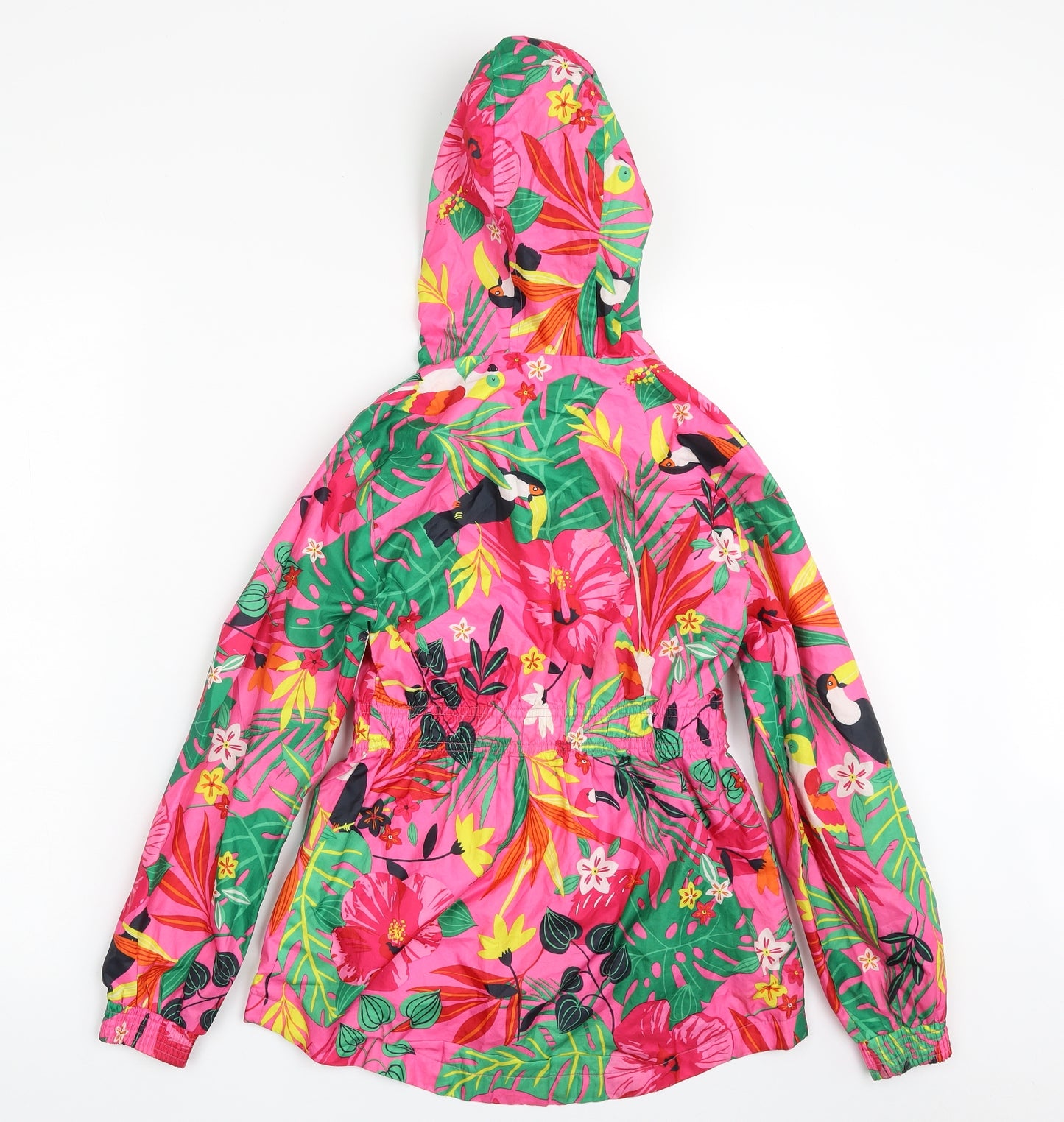 George Girls Multicoloured Floral  Rain Coat Coat Size 9-10 Years  Zip