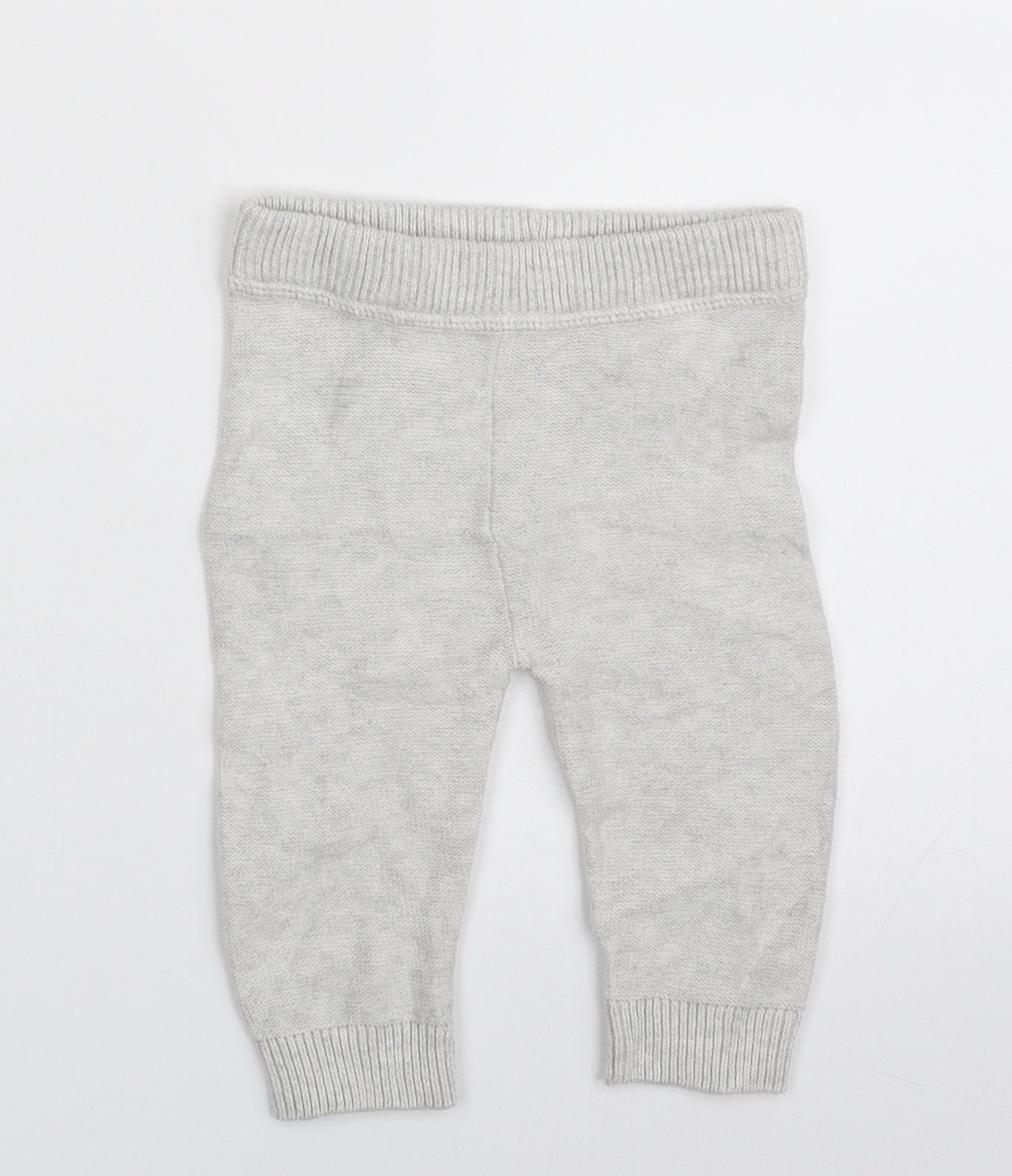 Marks and Spencer Baby Grey  100% Cotton Jogger Leggings Size 3-6 Months