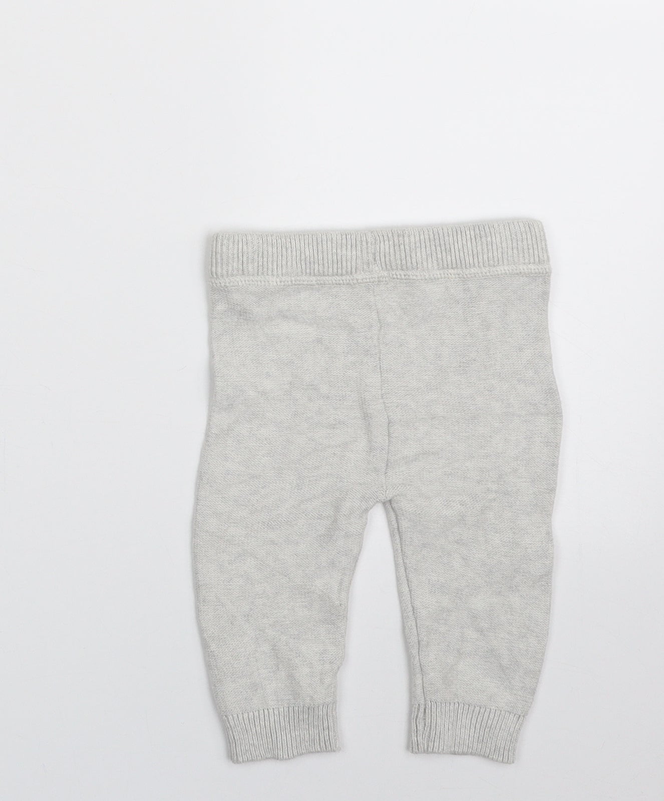 Marks and Spencer Baby Grey  100% Cotton Jogger Leggings Size 3-6 Months