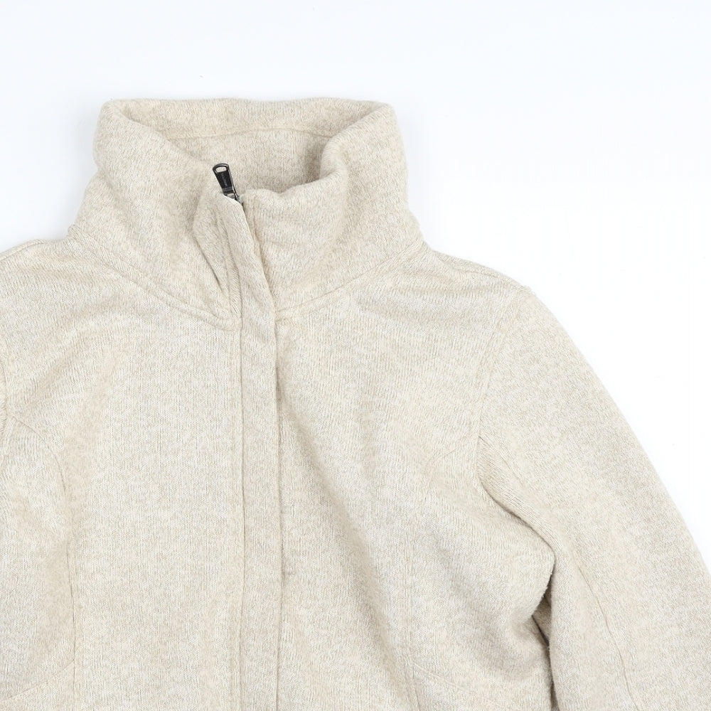 Lands' End Womens Beige   Jacket  Size M  Zip