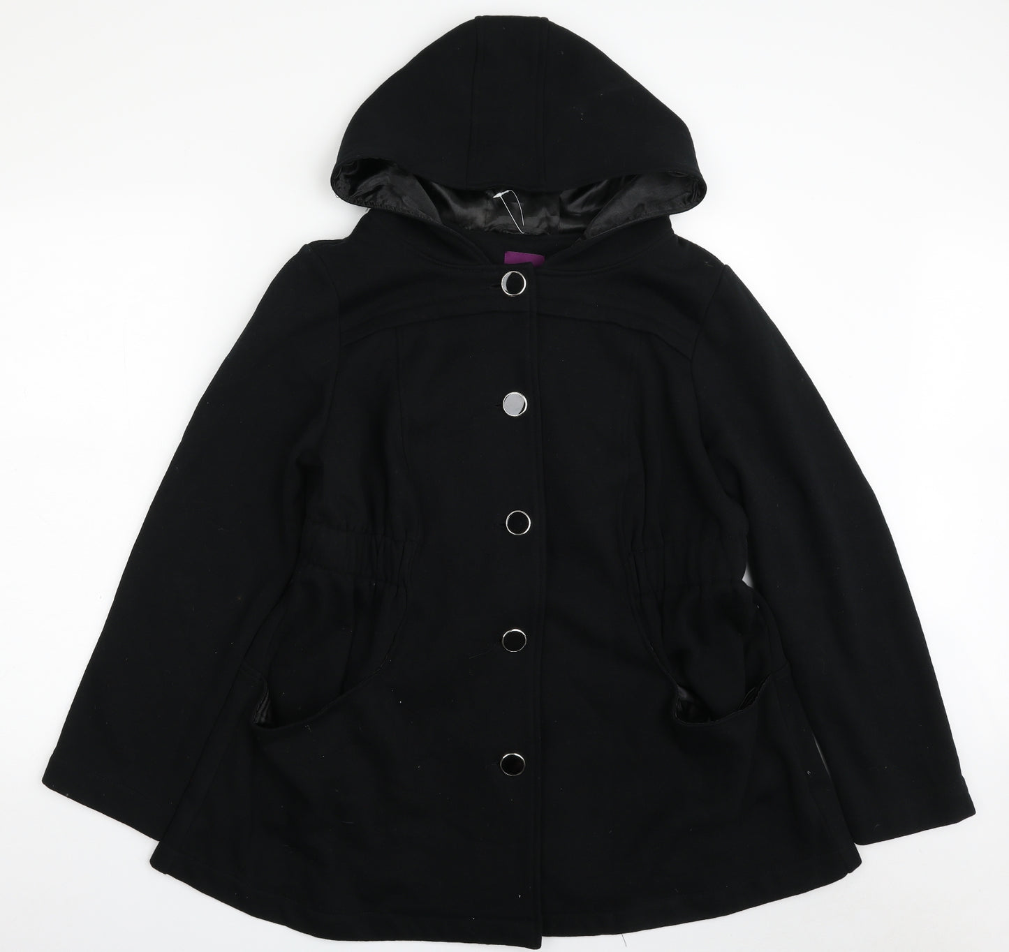 New Look Womens Black   Jacket  Size 18  Button