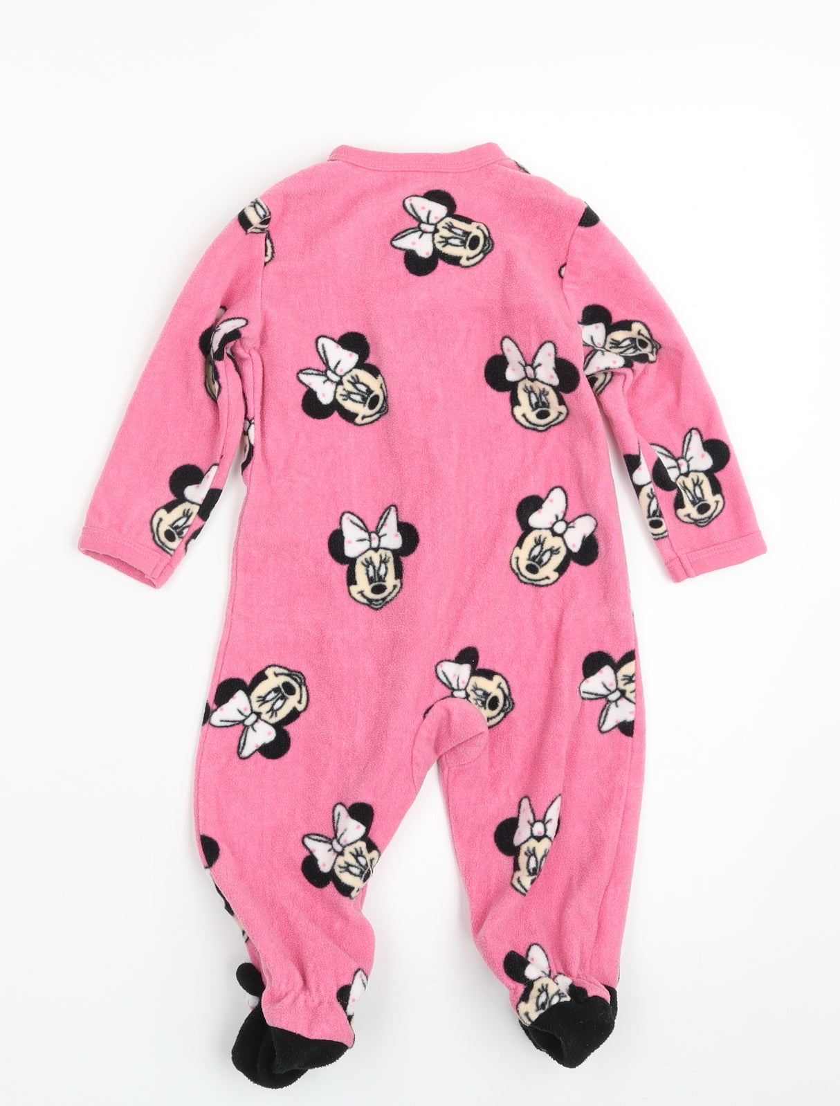Primark Girls Pink Animal Print 100% Polyester Babygrow One-Piece Size 6-9 Months  Zip - Sweet Dreams