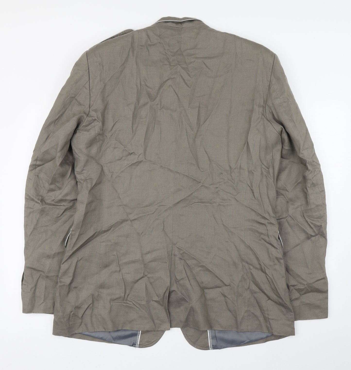 Zara Mens Beige   Trench Coat Coat Size XL  Button