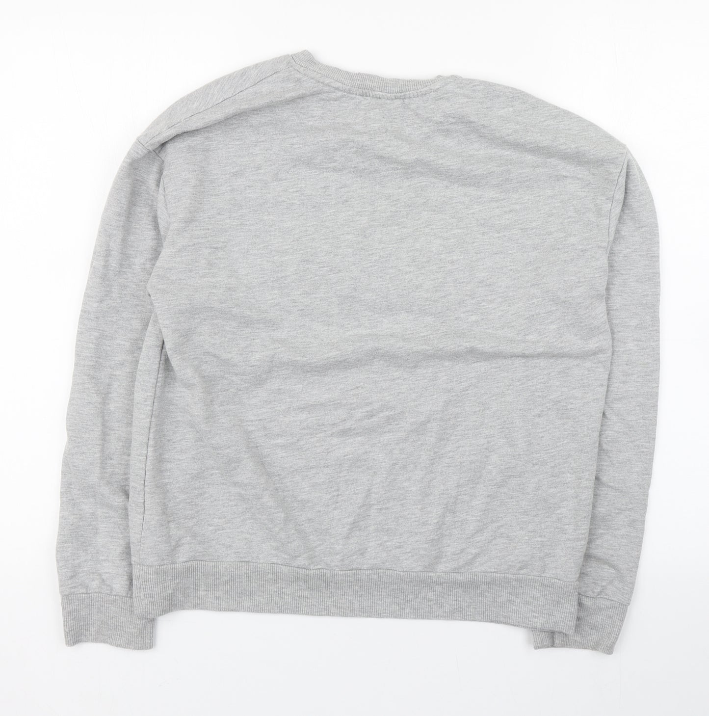 Debenhams Womens Grey Round Neck  Cotton Pullover Jumper Size M   - Jitterbug