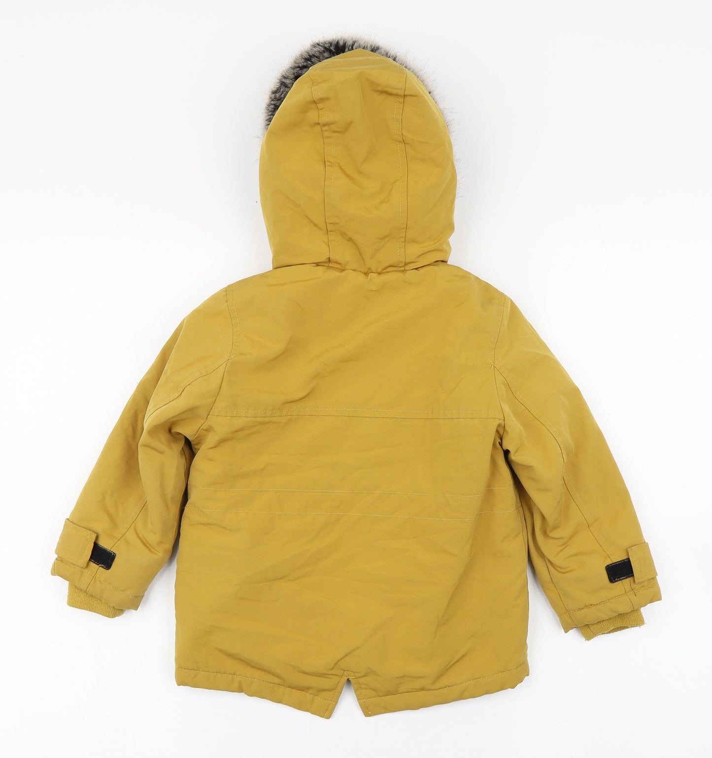 George Boys Yellow   Parka Coat Size 2-3 Years  Zip