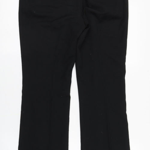 NEXT Womens Black  Polyester Dress Pants Trousers Size 10 L28 in Regular Zip
