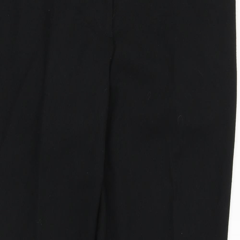 NEXT Womens Black  Polyester Dress Pants Trousers Size 10 L28 in Regular Zip