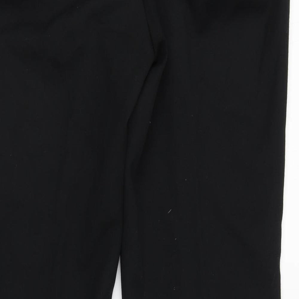NEXT Womens Black  Polyester Dress Pants Trousers Size 10 L28 in Regular Zip