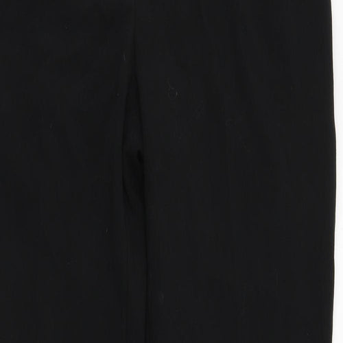 NEXT Womens Black  Polyester Trousers  Size 12 L31 in Regular Zip - Lace detail