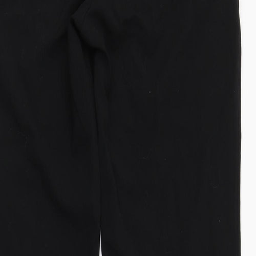 NEXT Womens Black  Polyester Trousers  Size 12 L31 in Regular Zip - Lace detail