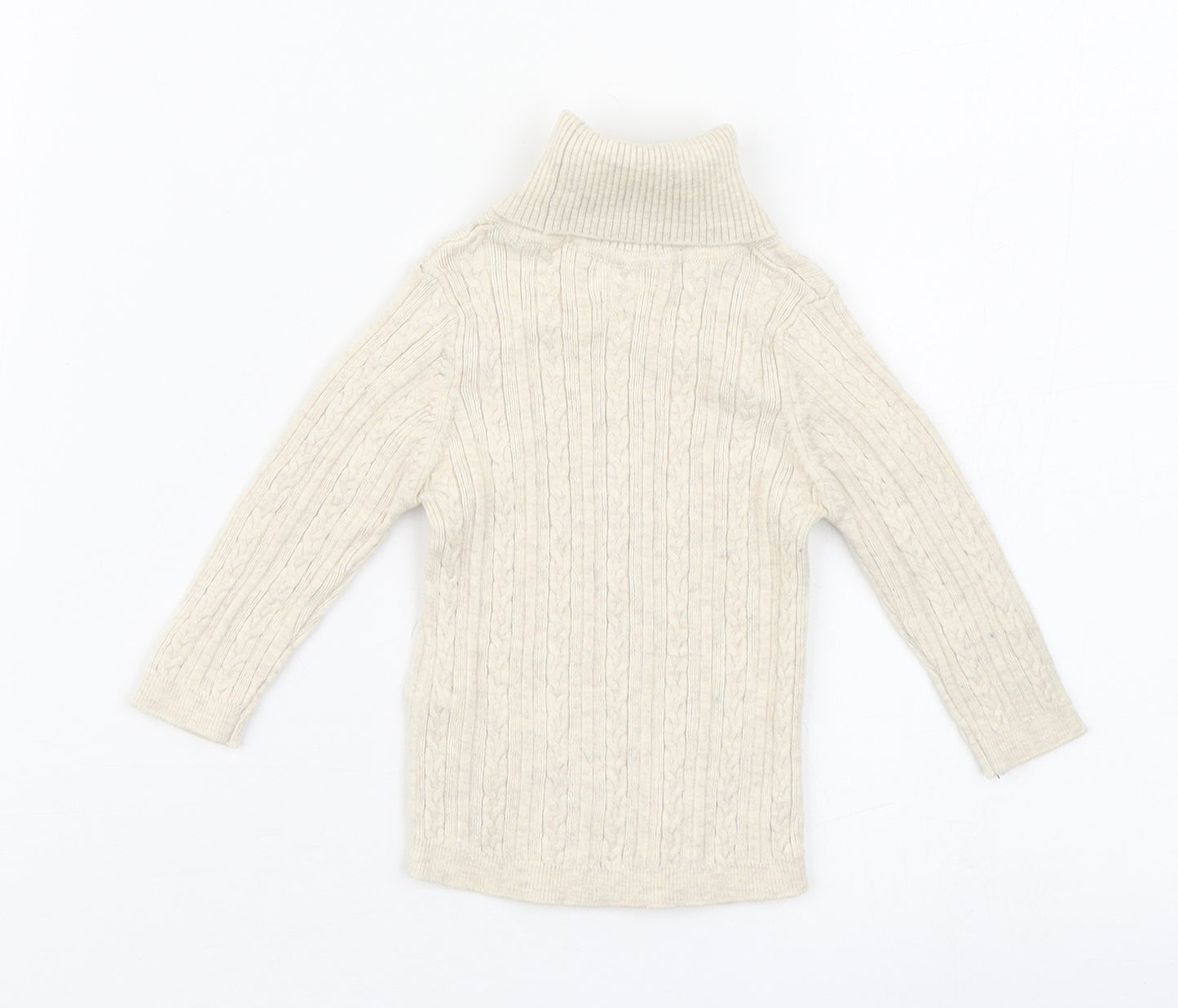 NEXT Baby Beige  Cotton Pullover Jumper Size 3-6 Months