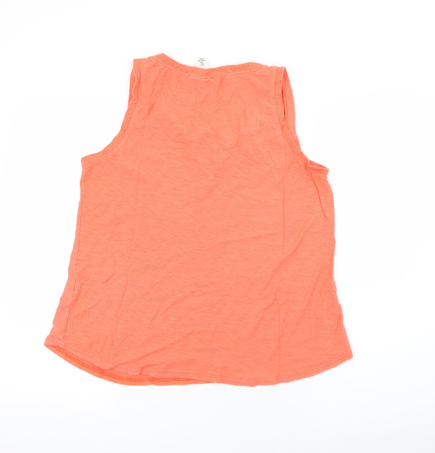 H&M Womens Orange  Cotton Camisole Tank Size S V-Neck