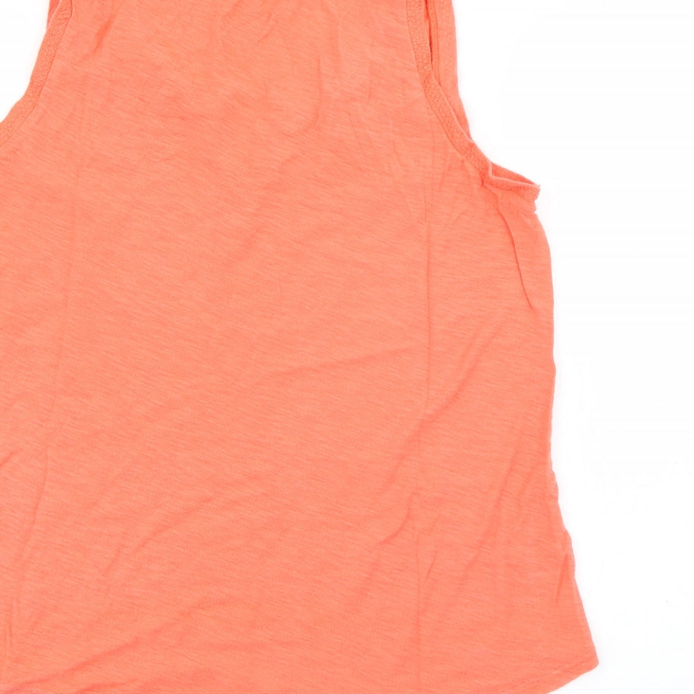H&M Womens Orange  Cotton Camisole Tank Size S V-Neck