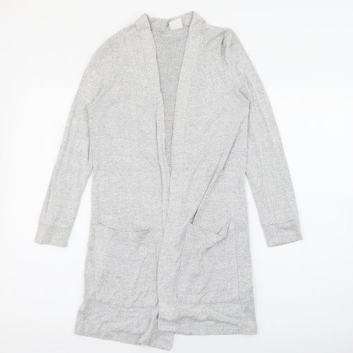 F&F Girls Grey V-Neck  Viscose Cardigan Jumper Size 9-10 Years