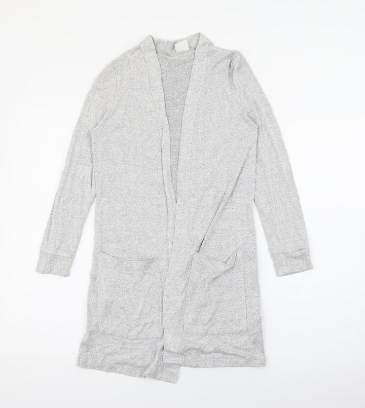F&F Girls Grey V-Neck  Viscose Cardigan Jumper Size 9-10 Years