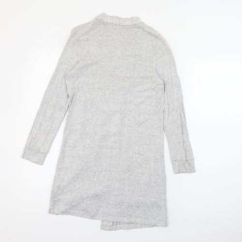 F&F Girls Grey V-Neck  Viscose Cardigan Jumper Size 9-10 Years