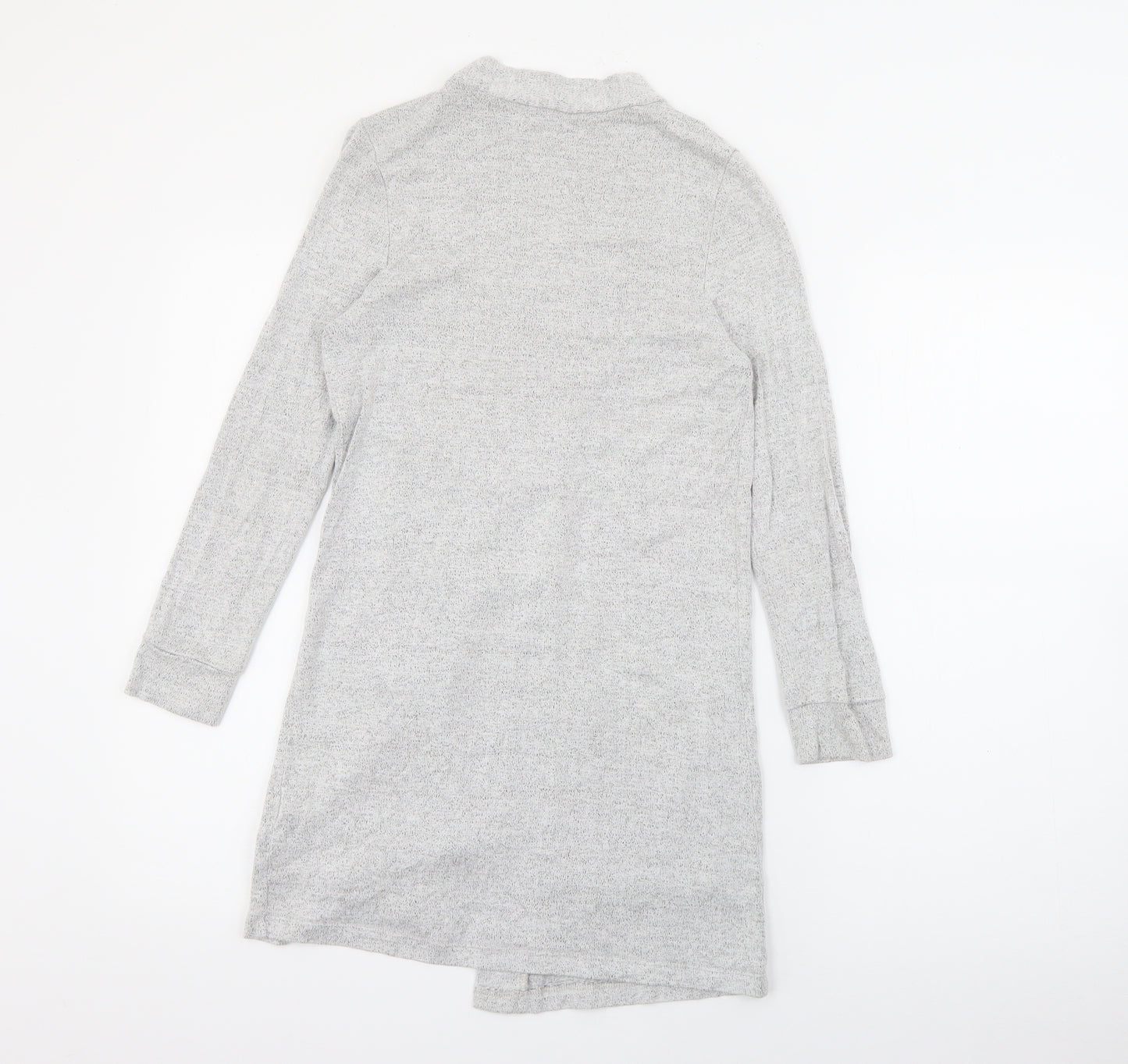 F&F Girls Grey V-Neck  Viscose Cardigan Jumper Size 9-10 Years