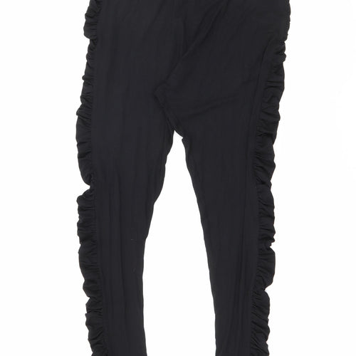 ASOS Womens Black  Viscose Pedal Pusher Leggings Size 16 L29 in