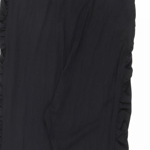 ASOS Womens Black  Viscose Pedal Pusher Leggings Size 16 L29 in