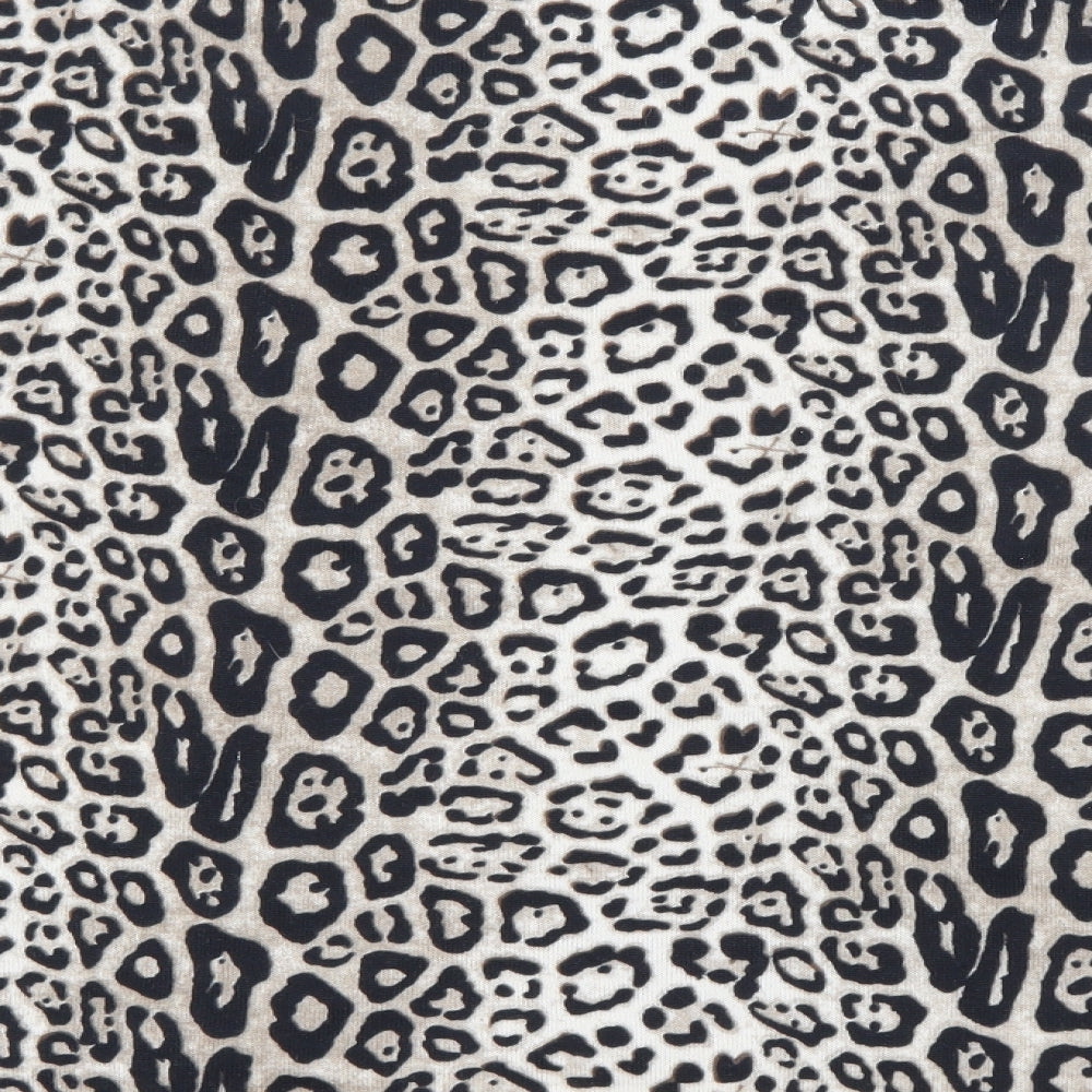Gerard Womens Black Round Neck Animal Print Polyester Pullover Jumper Size L