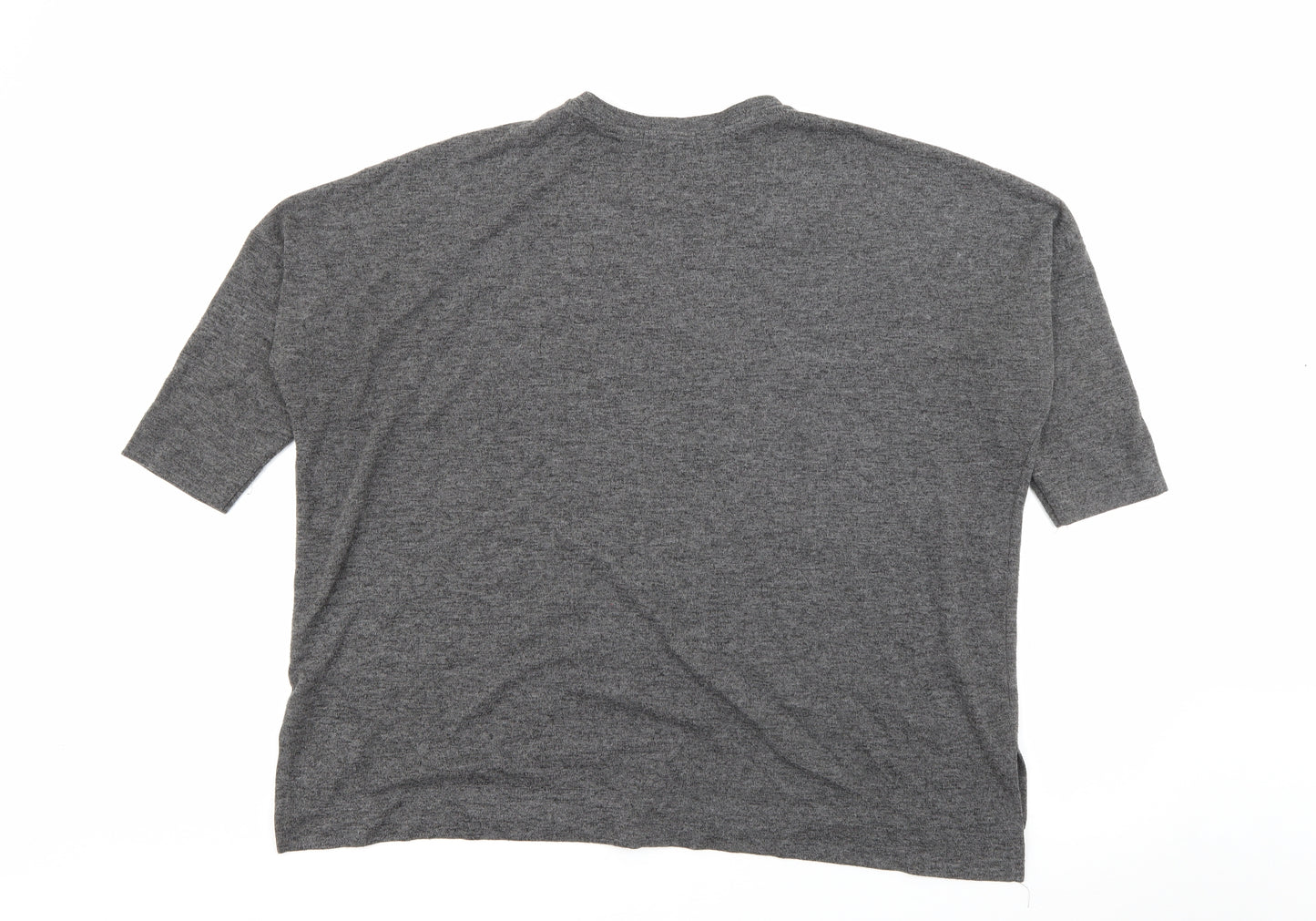 Primark Womens Grey Crew Neck  Polyester Pullover Jumper Size 14