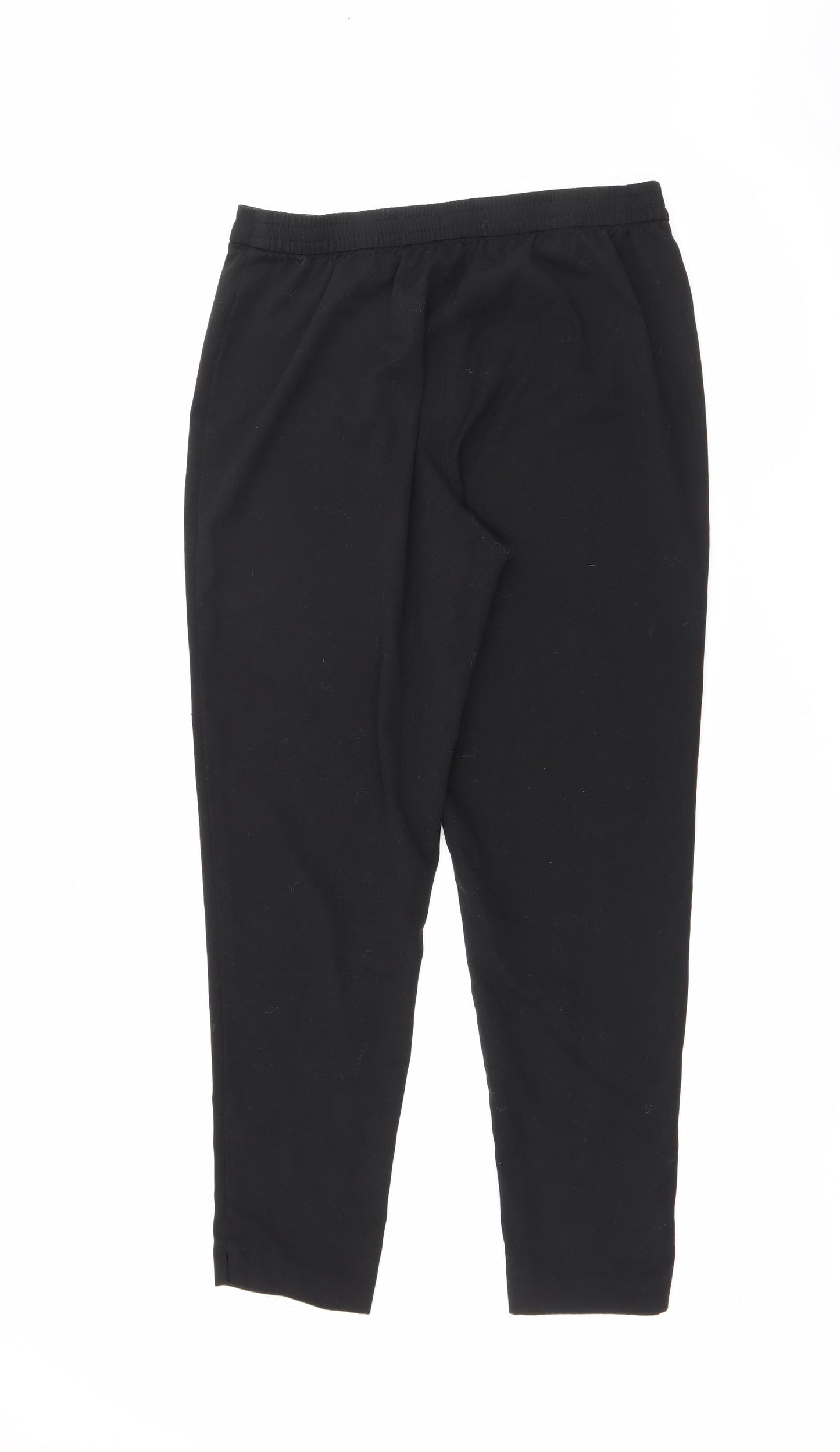 TU Womens Black  Polyester Trousers  Size 12 L28 in Regular