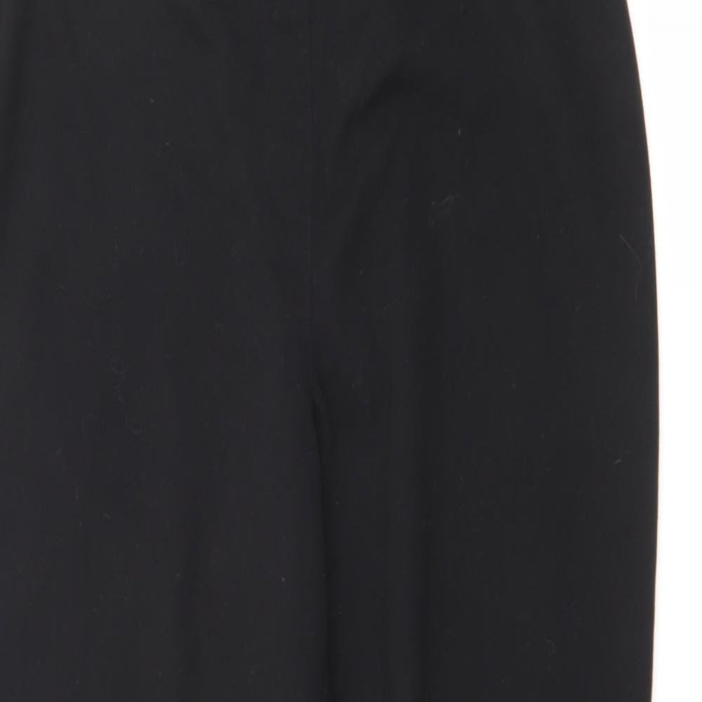 TU Womens Black  Polyester Trousers  Size 12 L28 in Regular